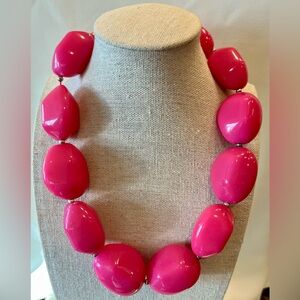 Bold Pink Beaded Choker